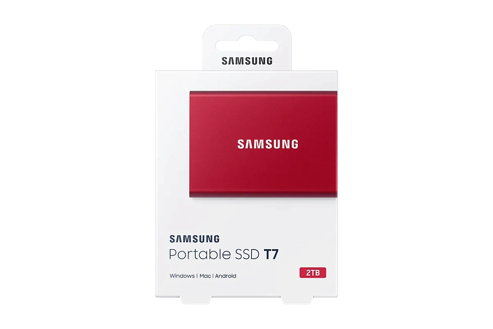 Портативный SSD USB 3.2 T7 2TB MU-PC2T0H (Красный)