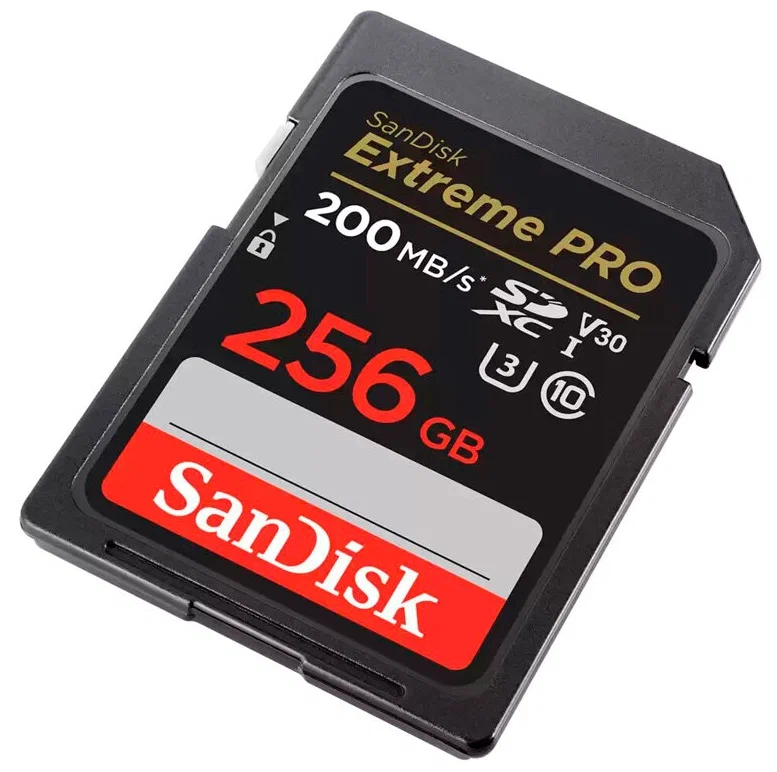 Карта памяти SanDisk SDXC 256GB Extreme Pro UHS-I V30 U3 200/140 MB/s
