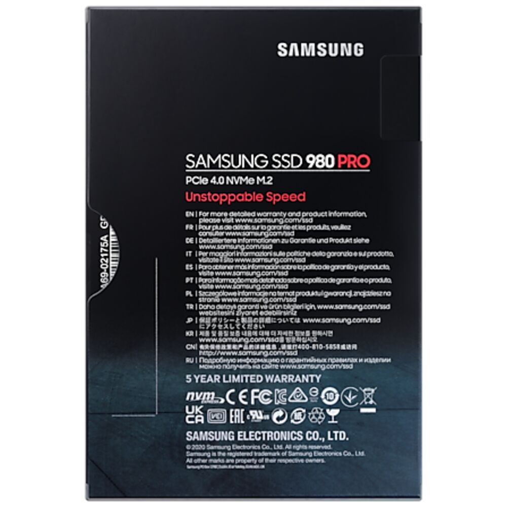 SSD накопитель Samsung 980 PRO 1TB MZ-V8P1T0BW