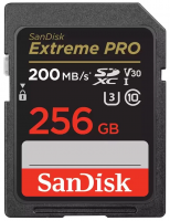 Карта памяти SanDisk SDXC 256GB Extreme Pro UHS-I V30 U3 200/140 MB/s