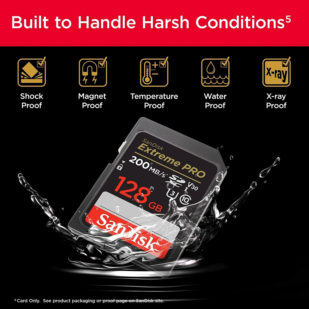 Карта памяти SanDisk SDXC 128 ГБ Class 10, V30, UHS-I U3, 1 шт., черный