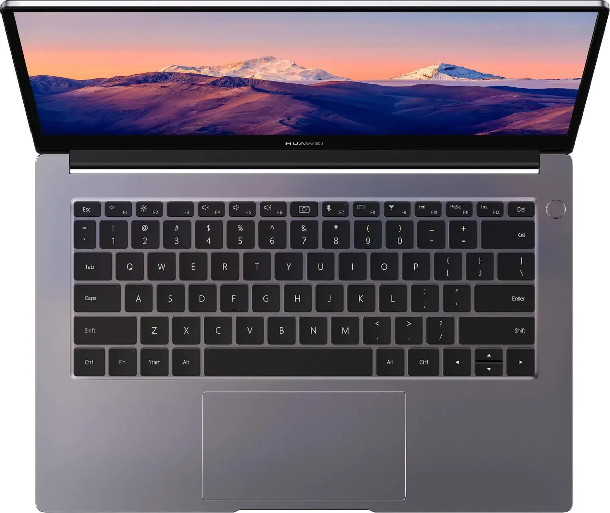Ноутбук Huawei MateBook B3-420, 14", IPS, Intel Core i7 1165G7 2.8ГГц, 4-ядерный, 16ГБ DDR4, 512ГБ SSD, Intel Iris Xe graphics, серый космос