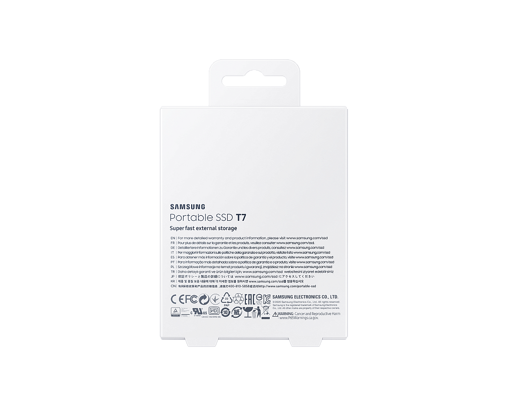 Портативный SSD USB 3.2 T7 2TB MU-PC2T0H (Серый)