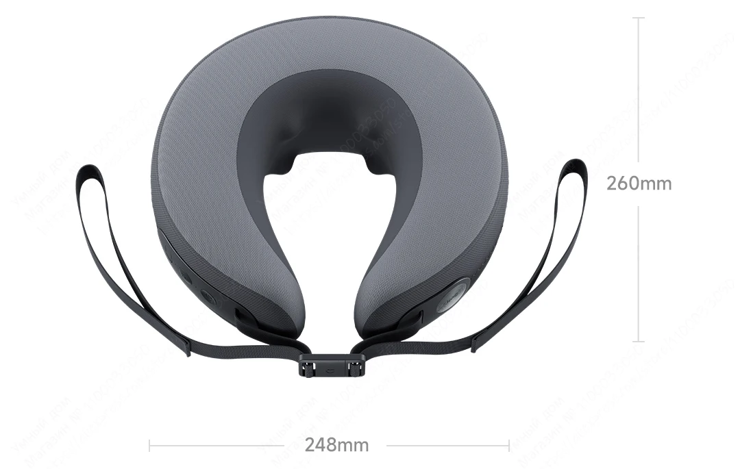 Умный массажер для шеи Xiaomi Mijia Cervical Massager Покрытие плеч и шеи MJNKAM01SKS(Mihome APP),черный