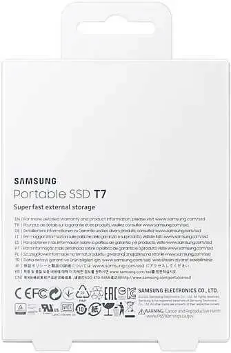 Портативный SSD USB 3.2 T7 1ТБ MU-PC1T0H (Серый)